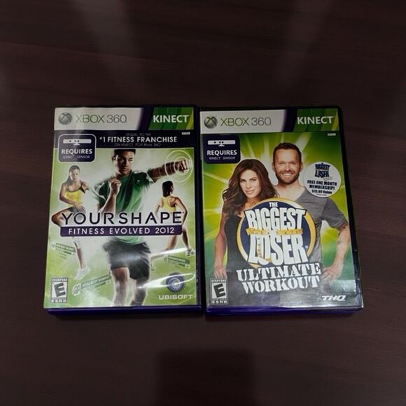 2 Xbox 360 Kinect Fitness Games Biggest Loser & Your Shape - Picture 1 of 6